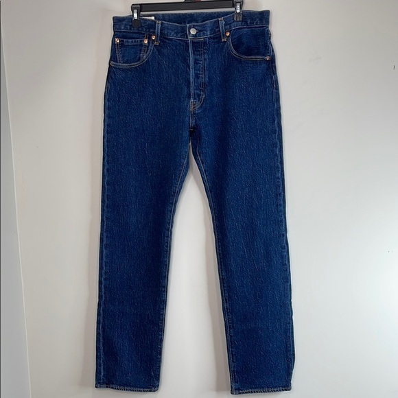 Levi's Premium Men’s 501 93 Straight Leg Jeans The Fillmore Blue Dark Wash 34 34 - Picture 2 of 14